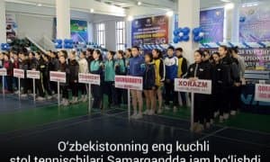 Samarkand hosts Uzbekistan table tennis championship