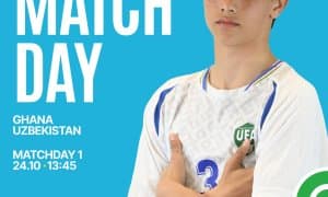 Сборная Узбекистана U-15 сегодня сыграет с Ганой на чемпионате мира